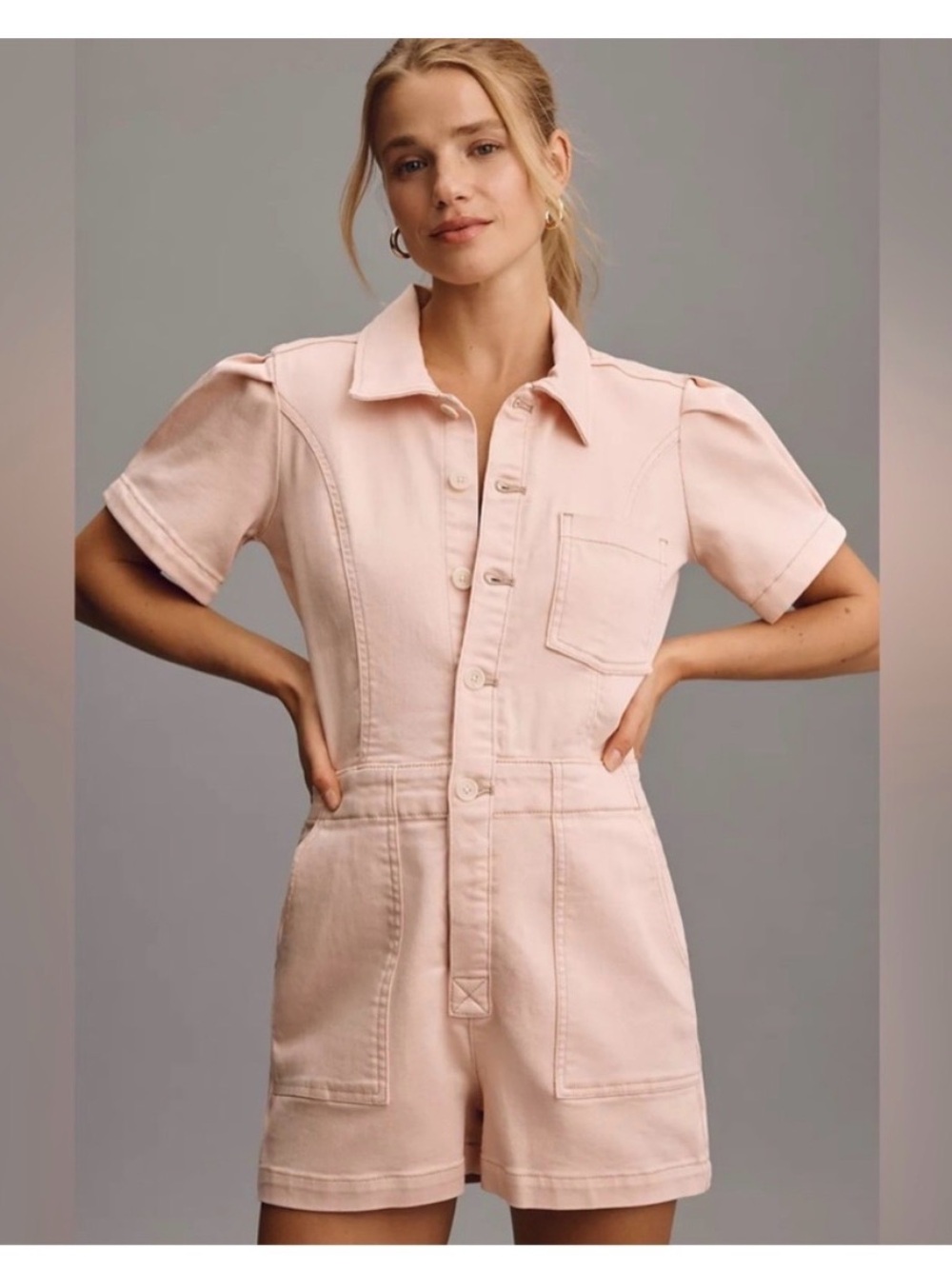 The Kit utility romper by Pilcro size 4